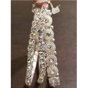 [NWT] Claire's Rhinestone Bracelet Set